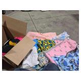 Box of Ladies 3 X Clothes including 2 pair of warm Bunny Jammies. Several Shirts and Jammies