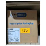 Box of McKesson Ezy Dose® Push & Turn Amber Prescription Vial, 30 Dram (30435)