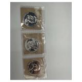 (3) 1962 & 1963 Franklin Half Dollars - CH Proof 65