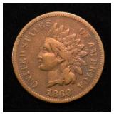 1868 INDIAN CENT FINE