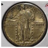 1917-D STANDING LIBERTY QUARTER TY2 GEM ORIG UNC