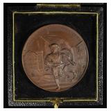 1893 SWISS SHOOTING MEDAL BERN BIEL BRONZE