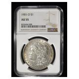 1901-O MORGAN DOLLAR NGC AU55