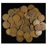 (60) INDIAN CENTS FROM THE 80'S, 90'S, 00'S