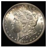 1890-CC MORGAN DOLLAR CH TO GEM BU