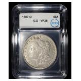 1887-O MORGAN DOLLAR ICG VF25