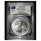 1990 AUSTRALIA KOOKABURRA PCGS MS-69