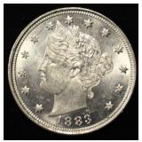 1883 NO CENTS LIBERTY NICKEL GEM BU