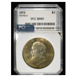 1976 TYPE 2 EISENHOWER DOLLAR PCI SUPERB GEM BU