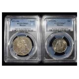 MEXICO PCGS 1971 5 PESO MS-65, 1972 50C MS-67