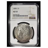 1898 MORGAN DOLLAR NGC AU53