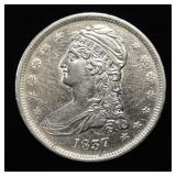 1837 BUST HALF DOLLAR AU