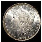 1878 8TF MORGAN DOLLAR CH BU