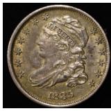 1835 BUST DIME AU
