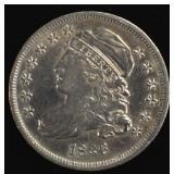 1836 BUST DIME AU