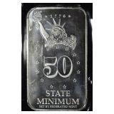 OHIO 1/2 OZ .999 SILVER BAR
