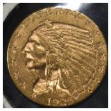 1925-D $2.50 INDIAN GOLD CH BU