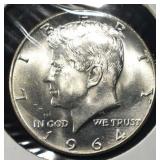 1964 90% SILVER KENNEDY HALF DOLLAR