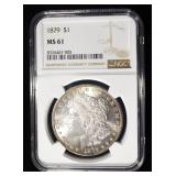 1879 MORGAN DOLLAR NGC MS61