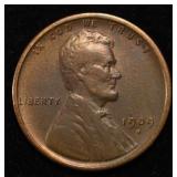 1909-S VDB WHEAT CENT XF/AU