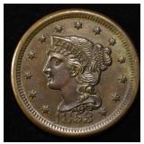 1853 LARGE CENT CH BU