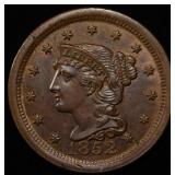 1852 LARGE CENT CH BU