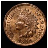 1896 INDIAN CENT CH/GEM BU RB