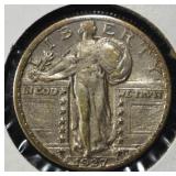 1927 STANDING LIBERTY QUARTER AU