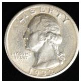 1932-S WASHINGTON QUARTER BU