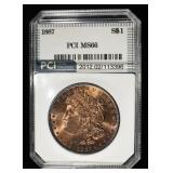 1887 MORGAN DOLLAR PCI SUPERB GEM BU