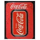 COLORED COCA-COLA 1 OZ .999 SILVER BAR