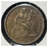 1888 LIBERTY SEATED DIME VERY CH. ORIG UNC