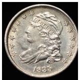 1835 BUST DIME CH AU