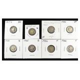 (8) MERCURY DIMES