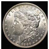 1886-O MORGAN DOLLAR BU LIGHT OLD CLEANINNG