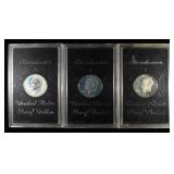 (3) 1972 EISENHOWER PROOF DOLLARS