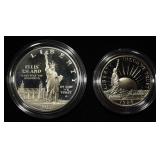 1986 STATUE OF LIBERTY 2 COIN SET