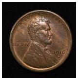 1916-S LINCOLN CENT CH/GEM BU RB