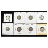 (8) MERCURY DIMES