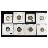 (8) MERCURY DIMES
