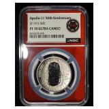 2019-S APOLLO 11 50TH ANNIV PF70 ULTRA CAMEO