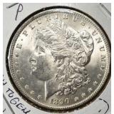 1890 MORGAN DOLLAR CH TO GEM BU