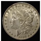 1886-O MORGAN DOLLAR AU