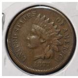 1877 INDIAN HEAD CENT XF