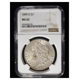 1899-O MORGAN DOLLAR NGC MS62