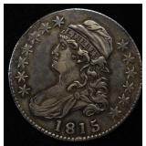 1815/2 CAPPED BUST HALF DOLLAR AU