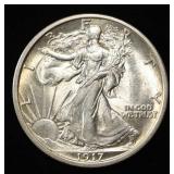 1917 WALKING LIBERTY HALF CH/GEM BU