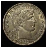 1912-S BARBER HALF DOLLAR LOVELY ORIG UNC