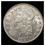 1831 BUST HALF DOLLAR CH AU