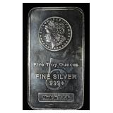 5 OZ .999 SILVER BAR